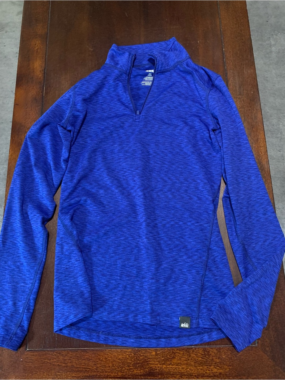 REI Women’s Long Sleeve Performance Quarter-Zip - Blue